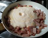 Pas rețetă Carbonara cu smântână și ou 3 fotografie