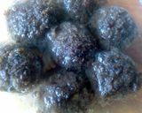 A picture of step 5 of Sig's Lentil Dumplings with crisped Potatoes.