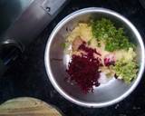 Beetroot canapés on bajra roti recipe step 1 photo