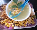 A picture of step 4 of Chicken sweet corn soup Easy to microwave in minutes.