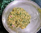 A picture of step 2 of Kalmi Saag(Water Spinach) Cutlets.