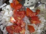 Indian style onion tomato pasta