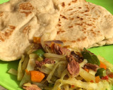 A picture of step 4 of Chapati bread.