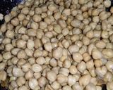 A picture of step 1 of Chickpeas/chhole masala.