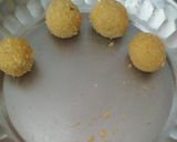 A picture of step 3 of Chocolatey Besan Laddu.