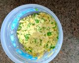 A picture of step 1 of Corn paneer tikki.