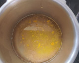 A picture of step 1 of Palak moong dal.
