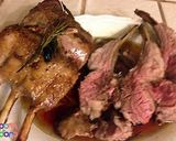 A picture of step 3 of Rack of lamb with fresh rosemary.