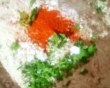 A picture of step 2 of Rajgira Roti.