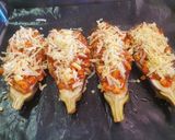 Foto del paso 4 de la receta: Berenjenas rellenas vegetarianas exprés con soja texturizada