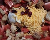 A picture of step 2 of Saturday Salad.