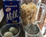 Foto langkah ke 1 dari resep Puding Pandan Roti Tawar.