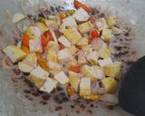 Foto langkah ke 3 dari resep Tumis Sawi Tahu.