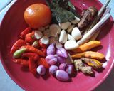 Foto langkah ke 1 dari resep Oseng tempe & teri plus buncis bumbu kuning.