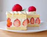 รูปขั้นตอนการทำที่ 11 ของ Japanese Strawberry Shortcake เค้กสตรอว์เบอร์รี่ครีมสดญี่ปุ่น