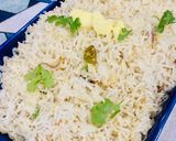 A picture of step 4 of Bagharey Rice ~ serve with butter.