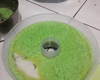 Puding cendol lumut pandan - Step 5