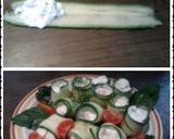 A picture of step 3 of Amy's cucumber wraps.