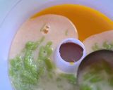 Foto langkah ke 3 dari resep Puding Tiga Lapis Sawi Labu Cendol 👌.