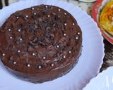 A picture of step 7 of Choco fudge cheez cake.
