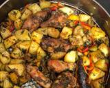 Garlic and herbs roasted potatoes and chicken recipe step 11 photo