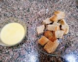 A picture of step 1 of Bread Dhokla.