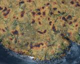 A picture of step 5 of Mixed millet partha with bathua and methi leaves.
