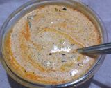 A picture of step 4 of Dahi tikhari.