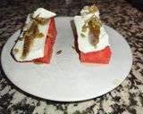 Foto del paso 4 de la receta: Canapé N° 2 Sandía, Queso Fresco, Anchoa, Queso de Untar y Pipas