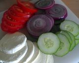 A picture of step 3 of Vickys Halloween Cucumber 'Caprese' Snake Salad, GF DF EF SF NF.