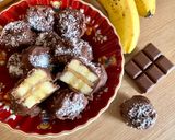 Une image de l'étape 4 de Bouchées glacées banane, beurre de cacahuète, chocolat et coco.