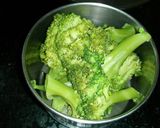 A picture of step 1 of Broccoli soup.