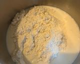 Hình bước làm 1 của món Pancake Với Cream, Siro Và Trái Cây