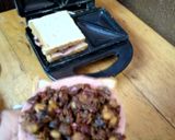 A picture of step 2 of Beefbrawn githeri sandwich #authormarathon.