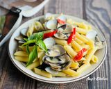 A picture of step 9 of Garlic Clam Pasta.
