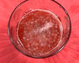 A picture of step 2 of Watermelon sabja juice.
