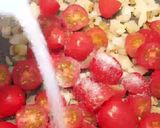 Une image de l'étape 4 de Pâtes crème de basilic ricotta et tomates cerise.