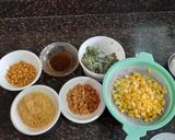 A picture of step 2 of Chatpata Corn bhel.