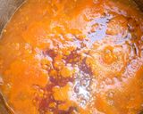 A picture of step 6 of Bitterleaf soup.