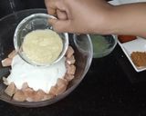 A picture of step 1 of Chicken shawarma pockets.
