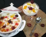 A picture of step 3 of Fruits n dry fruits cocktail Raita.
