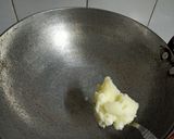 A picture of step 3 of Gajar Pak/ Gajar Ki Burfi.
