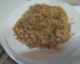 Foto del paso 9 de la receta: Arroz Frito con atún, gambas y calabacín