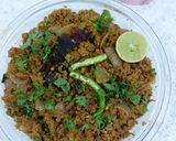 A picture of step 4 of Mutton mince do pyaza.