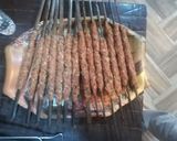 صورة لخطوة 2 من وصفة ريش خاروف وكباب على الفحم مع مقبلات 😋😋