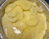 Foto del paso 2 de la receta Patatas gratinadas con queso en freidora de aire