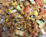 Foto del paso 4 de la receta 87. Ensalada fusilli de lentejas rojas y tofu (principal pasta)