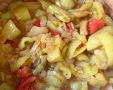 Tökös-kapros lecsó recept fázis 2 fotója