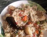 A picture of step 5 of Veg cooker pulao.