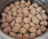 A picture of step 1 of Soya Chunks Chilla (protein rich, weight loss recipe).